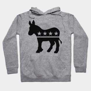 Democrat Donkey Black Hoodie